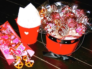 Puppy Chow, Chocolate Covered Pretzels, Karin's Valentine Treats